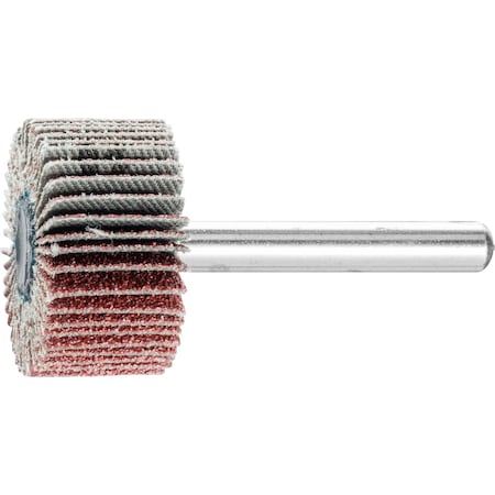 Pferd 1-3/8" x 5/8" Mounted Flap Wheel - 1/4" Shank - Aluminum Oxide - 120 Grit 45228